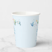 海の赤ちゃんシャワーの下にかわいい 紙コップ (左)