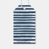 海の赤ちゃんシャワーの下のかわいい水色 ギフトタグ (裏面)