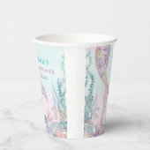 海の赤ちゃんシャワーの下のエーテルの人魚 紙コップ (右)