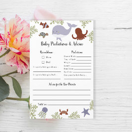 海の赤ちゃんシャワーの下の予測とアドバイス