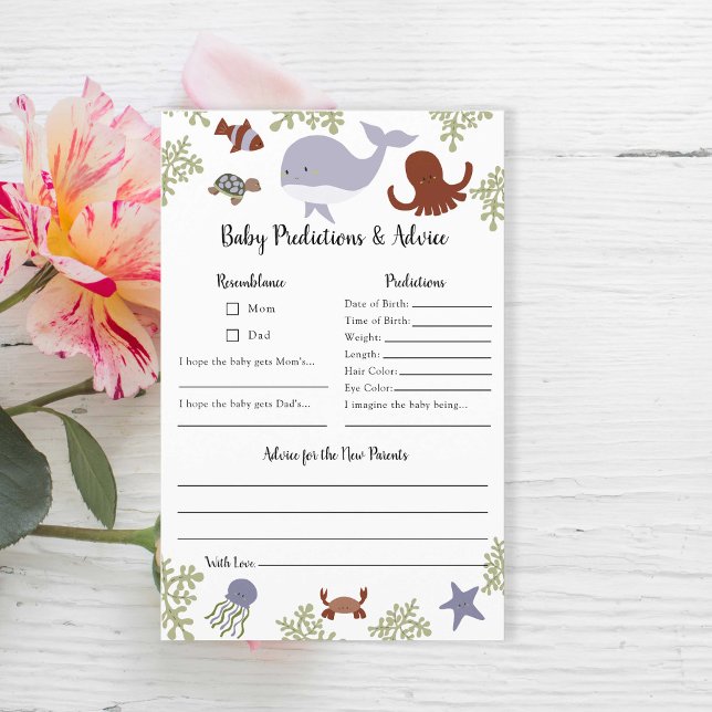 海の赤ちゃんシャワーの下の予測とアドバイス (クリエイターアップロード済み)