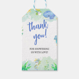 海の赤ちゃんシャワーの下の夏 ギフトタグ