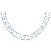 海の赤ちゃんシャワーの下の夏 バンティングフラッグ (全)