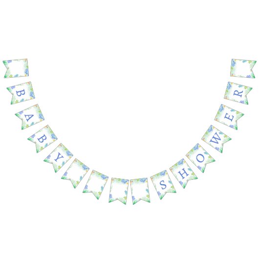 海の赤ちゃんシャワーの下の夏 バンティングフラッグ (全)