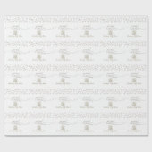 海の赤ちゃんシャワーの下の小さな真珠の貝殻 ラッピングペーパー (フラット)