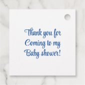 海の赤ちゃんシャワーの下の少年 フェイバータグ (裏面)