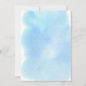 海の赤ちゃんシャワーの下の少年 招待状 (裏面)