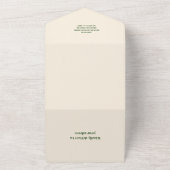 海の赤ちゃんシャワーの下の水色クジラ オールインワン招待状 (外側)