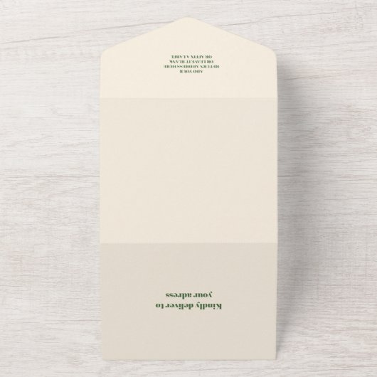 海の赤ちゃんシャワーの下の水色クジラ オールインワン招待状 (外側)