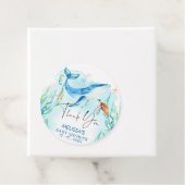 海の赤ちゃんシャワーの下の水色ブルー海 フェイバータグ (インサイチュ)