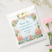 海の赤ちゃんシャワーの下の水色 フェイバーバッグ (封をした状態)