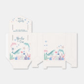 海の赤ちゃんシャワーの下の水色 フェイバーボックス (折り畳みなし)