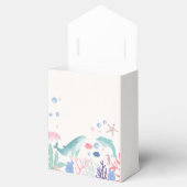 海の赤ちゃんシャワーの下の水色 フェイバーボックス (オープン)