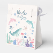 海の赤ちゃんシャワーの下の水色 フェイバーボックス (裏面サイド)