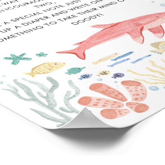 海の赤ちゃんシャワーの下の深夜ダイパーズ ポスター (角)