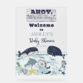 海の赤ちゃんシャワーの下の男の子だ アクリルサイン (正面)