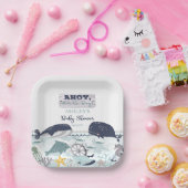 海の赤ちゃんシャワーの下の男の子だ ペーパープレート (パーティー)