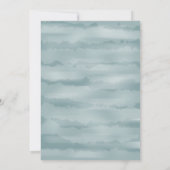 海の赤ちゃんシャワーの下の男の子だ 招待状 (裏面)