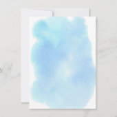 海の赤ちゃんシャワーの下の男の子 招待状 (裏面)