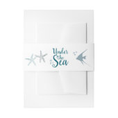 海の赤ちゃんシャワーの下の色の傾向 招待状ベリーバンド (正面例)