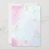 海の赤ちゃんシャワーの下の貝殻 招待状 (裏面)