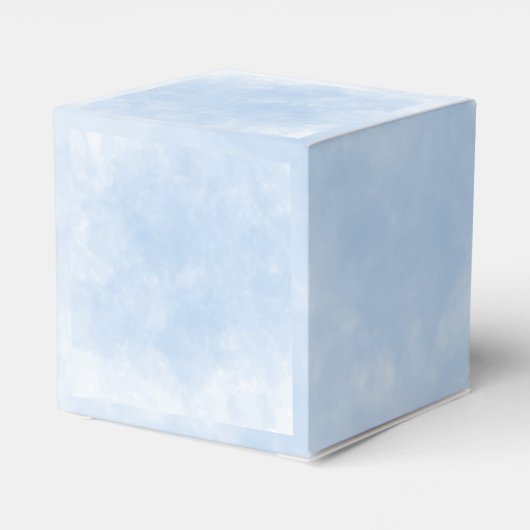 海の赤ちゃんシャワーの下の青い水色 フェイバーボックス (裏面サイド)