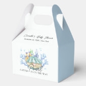 海の赤ちゃんシャワーの下の青い海真珠 フェイバーボックス (裏面)