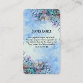 海の赤ちゃんシャワーの下疑問に思の水色 エンクロージャーカード (正面)