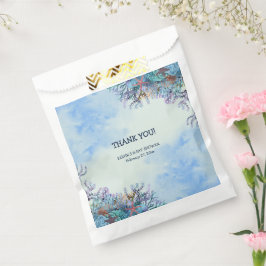 海の赤ちゃんシャワーの下疑問に思の水色 フェイバーバッグ