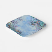 海の赤ちゃんシャワーの下疑問に思の水色 ペーパープレート (傾斜あり)