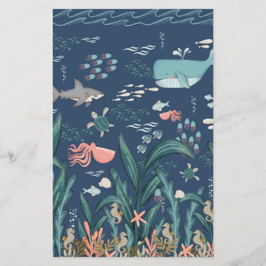 海の赤ちゃんシャワーフライヤーの下で自分のゲームを作る チラシ (裏面)