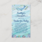 海の赤ちゃんシャワー予約のリクエストの下で エンクロージャーカード (正面)