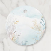 海の赤ちゃん感謝していのシャワーの下のO魚のおもしろい フェイバータグ (裏面)