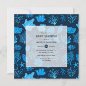 海の赤ちゃん航海ののシャワーの下で 招待状 (正面)