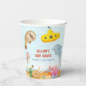 海の赤ちゃん航海ののシャワーの下で 紙コップ (裏面)