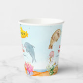 海の赤ちゃん航海ののシャワーの下で 紙コップ (左)