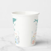 海の赤ん坊のシャワーの下でクジラを食べる 紙コップ (左)