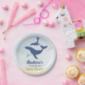 海の赤ん坊のシャワーの下で鯨 ペーパープレート (パーティー)