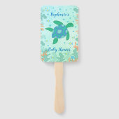 海の赤ん坊のシャワーの下のカメ ハンドファン (裏面)