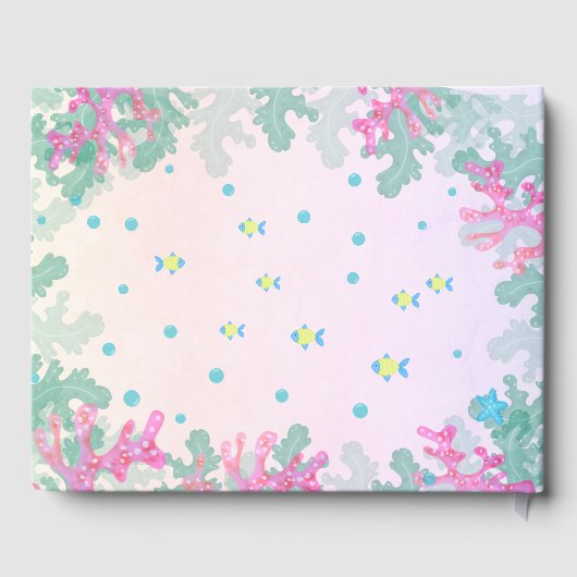 海の赤ん坊のシャワーの下の乗馬 ゲストブック (裏面)