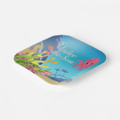 海の赤ん坊のシャワーの下の残骸 ペーパープレート (傾斜あり)