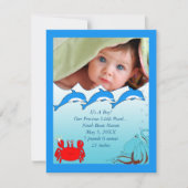 海の赤ん坊の少女の発表の下 案内状 (正面)