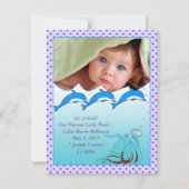 海の赤ん坊の少女の発表の下 案内状 (正面)