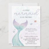 海の赤ん航海の坊のシャワーの下の人魚のひいさま 招待状 (正面)