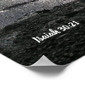 海の足跡Isiah 30:21ポスター ポスター (角)