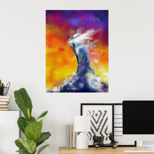 海の踊り ポスター (ホームオフィス)