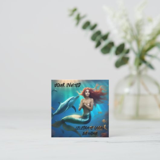 「海の踊り – 人魚とイルカの旅» エンクロージャーカード (スタンド正面)