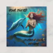 「海の踊り – 人魚とイルカの旅» エンクロージャーカード (正面)