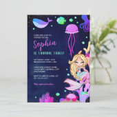 海の輝く人魚の誕生日パーティーの下 招待状 (スタンド正面)