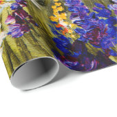 海の近くのカモミール畑に花を描く油絵 ラッピングペーパー (ロールコーナー)